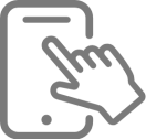 Phone hand icon